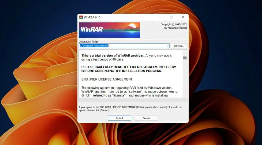 WinRAR 6.1 mejora el soporte para Windows 11 y lo elimina para Windows XP