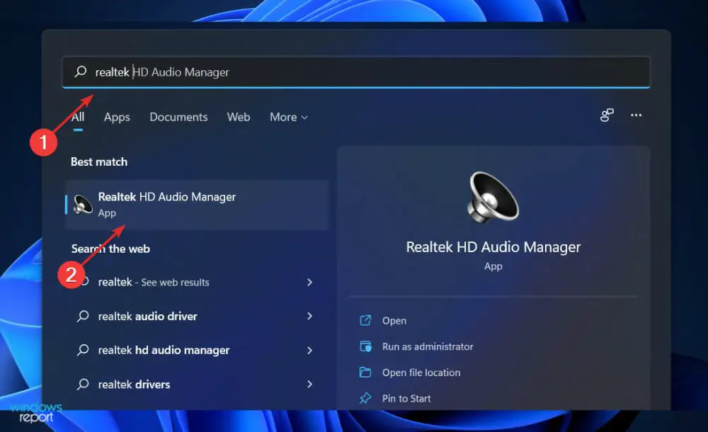 buscar-realtek asus realtek hd administrador de audio windows 11