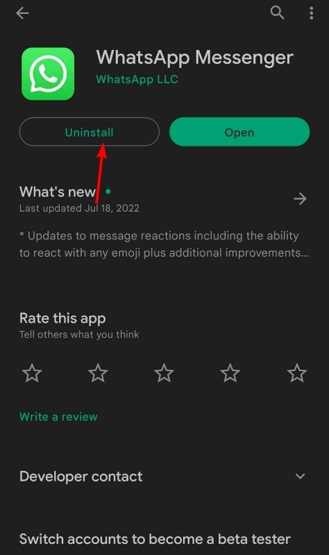 uninstall-whatsapp ¿Qué sucede si no actualizo WhatsApp?