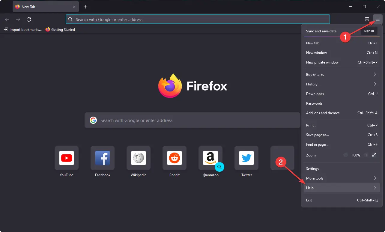 va a ayudar a Firefox