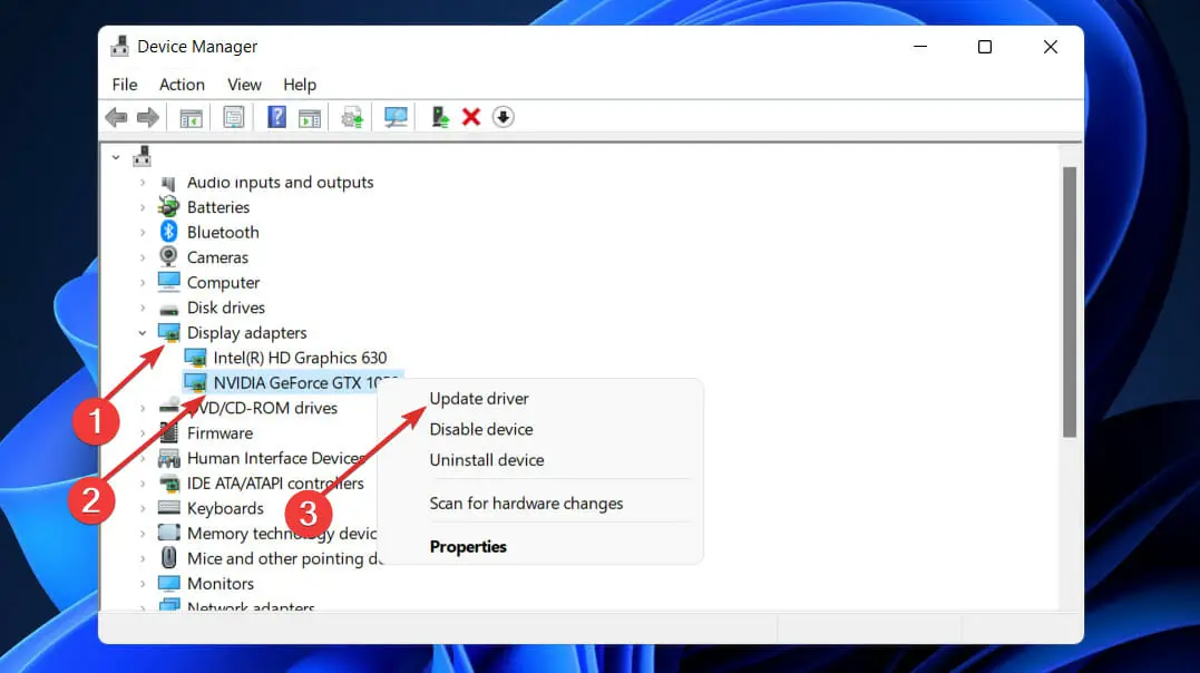 update-nvidia windows 11 no puede cambiar la resolución