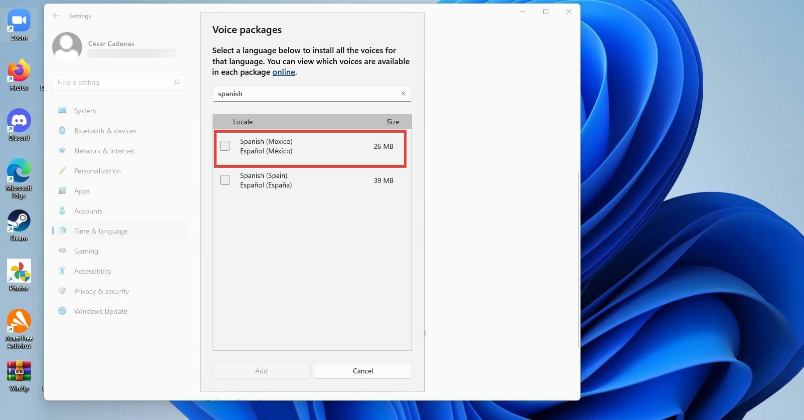 Use texto a voz y reconocimiento de voz en Windows 11