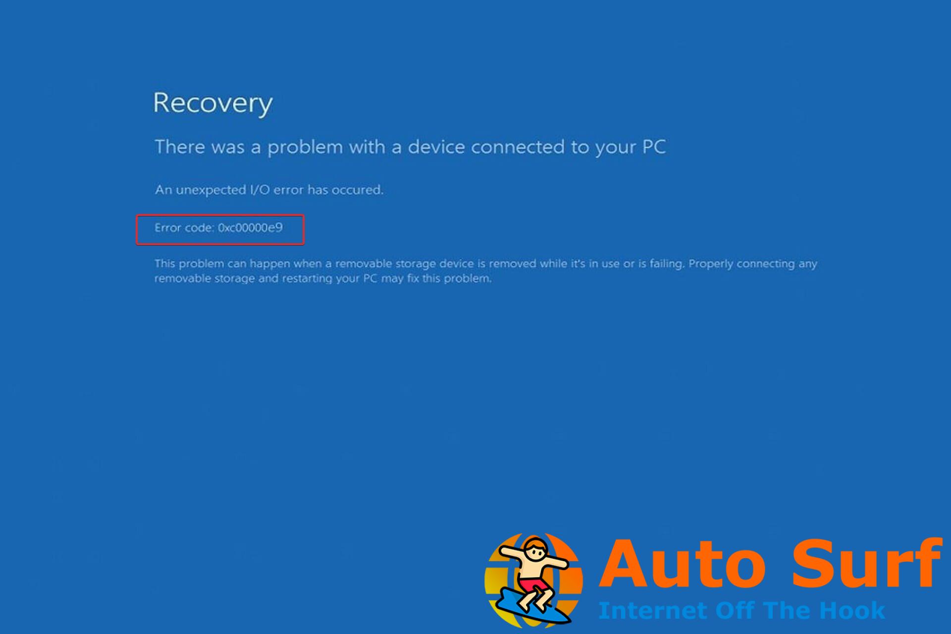 Cómo reparar el código de error 0xc00000e9 en Windows 11
