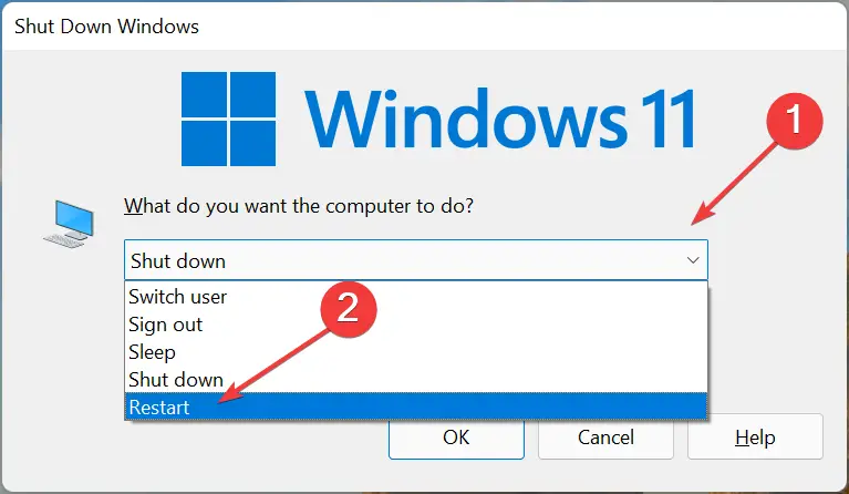 Reiniciar el bloqueo de teclas de función de Windows 11