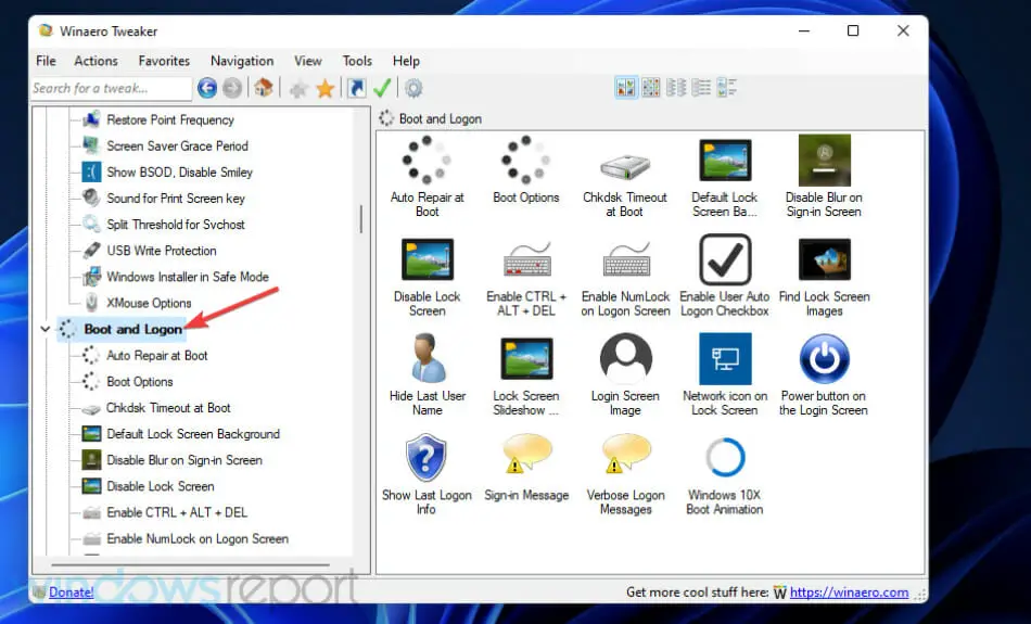 Categoría de inicio e inicio de sesión deshabilitar la pantalla de bloqueo de Windows 11