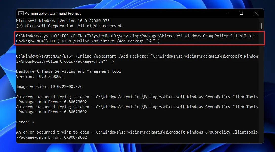 gpedit-install-command windows no puede encontrar gpedit.msc windows 11