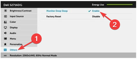Monitor Deep Sleep: el monitor externo no se detecta después de dormir