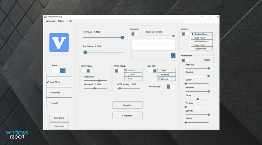 Viper4Windows uno de los mejores software de ecualizador gratuito para Windows 11