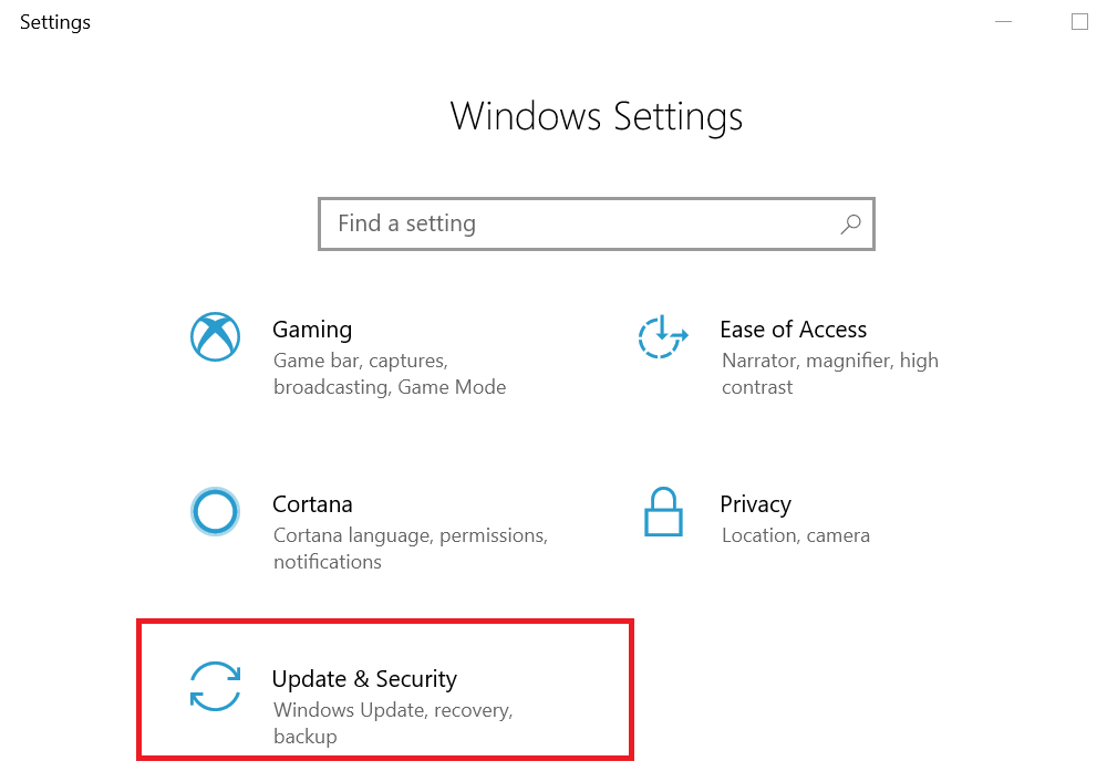 actualización y seguridad actualización de Windows eliminado solitario