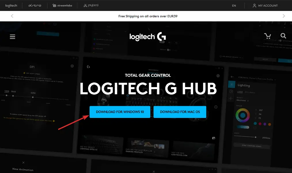 descargar logitech logitech g hub windows 11 descargar