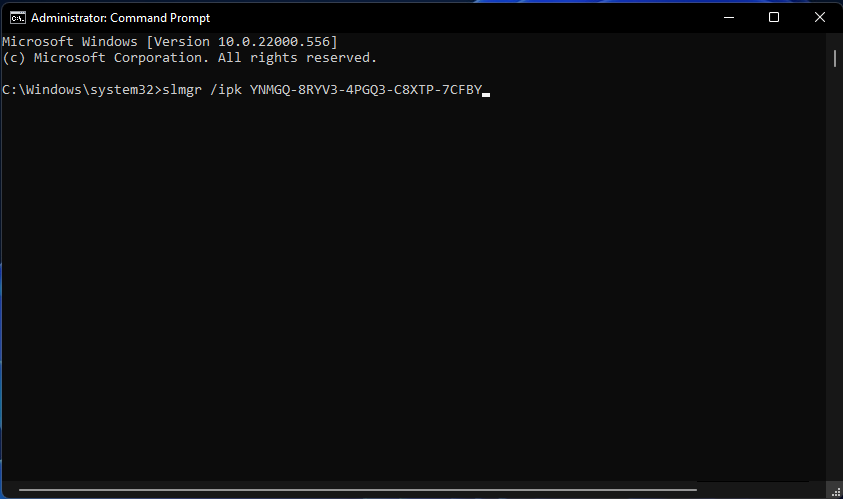El error de activación de Windows 11 del comando slmgr 0x87e10bc6