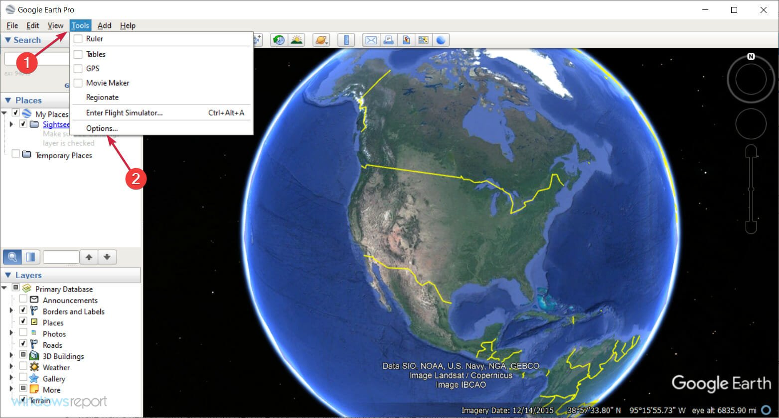 Google Earth no funciona/carga/en Windows 11