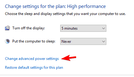 Error de estado de alimentación del controlador Windows 10 HP
