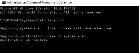Símbolo del sistema de escaneo sfc Los servicios de dominio del directorio activo no están disponibles 