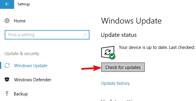 La configuración no inicia Windows 10