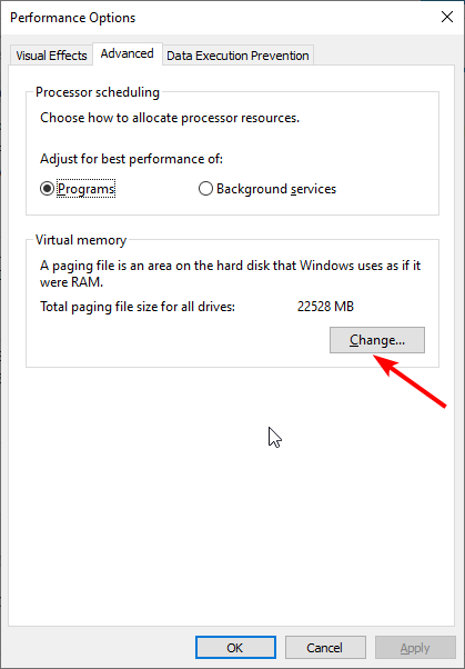El botón Cambiar no puede crear una nueva carpeta en Windows 10.