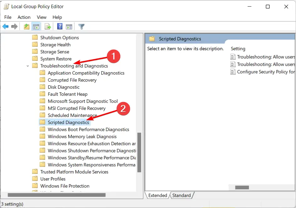 El solucionador de problemas de Windows de diagnóstico con secuencias de comandos no funciona