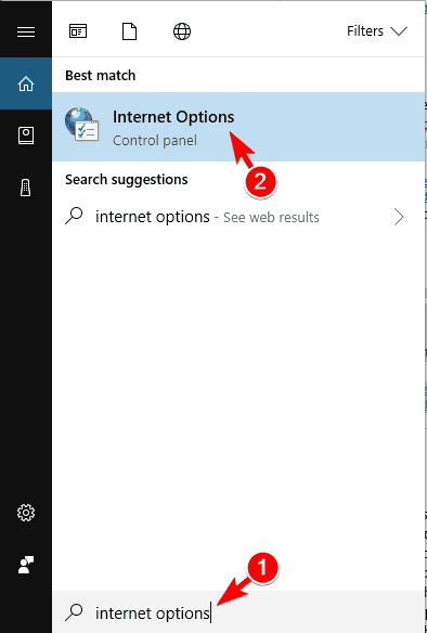 La configuración del proxy de Windows 10 no cambia