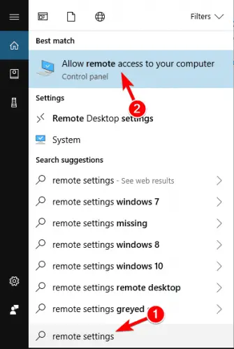 No se puede conectar a la PC remota, verifique que Remote Desktop esté habilitado