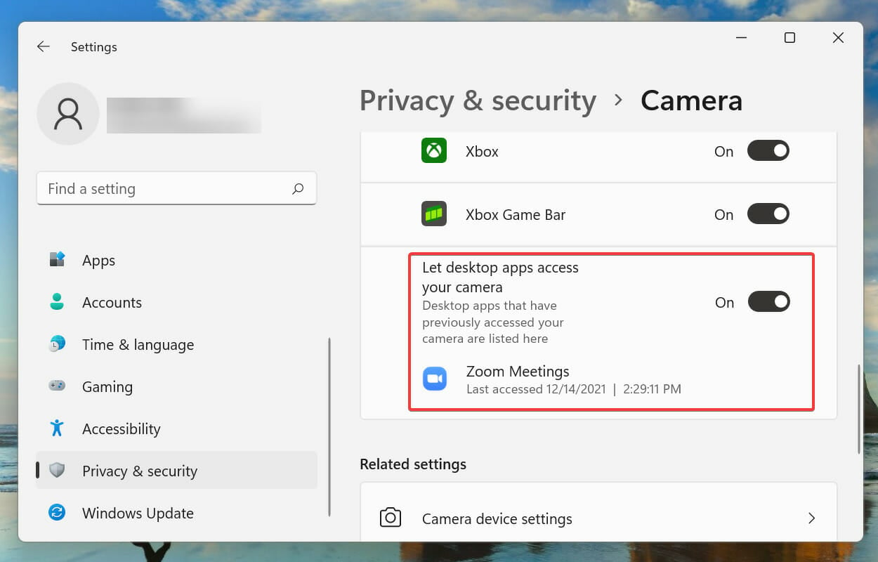 Habilite los permisos para corregir que Zoom no puede detectar la cámara en Windows 10/11
