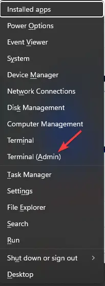 Terminal (administrador) - no se encontraron datos de disponibilidad del catálogo pex