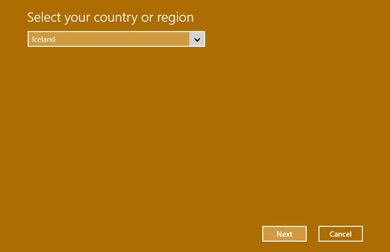 0x803f7001 Error en Windows 10 seleccione su país o región