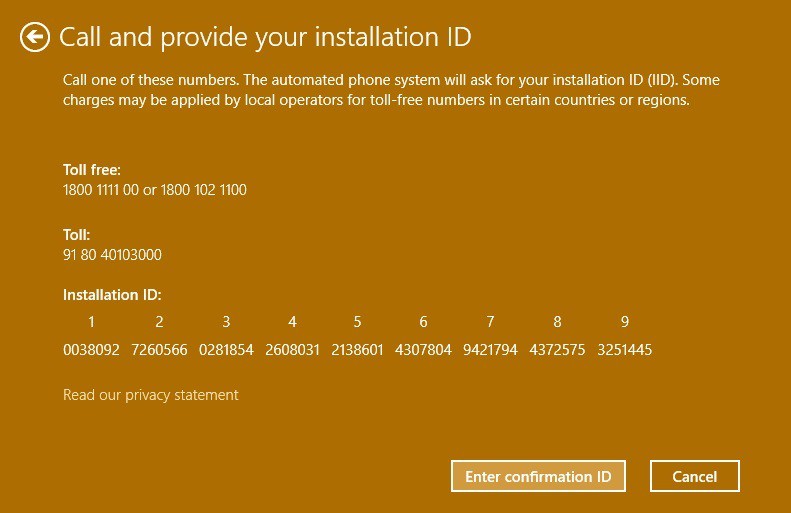 0x803f7001 Error en la llamada de Windows 10 y proporcione su ID de instalación