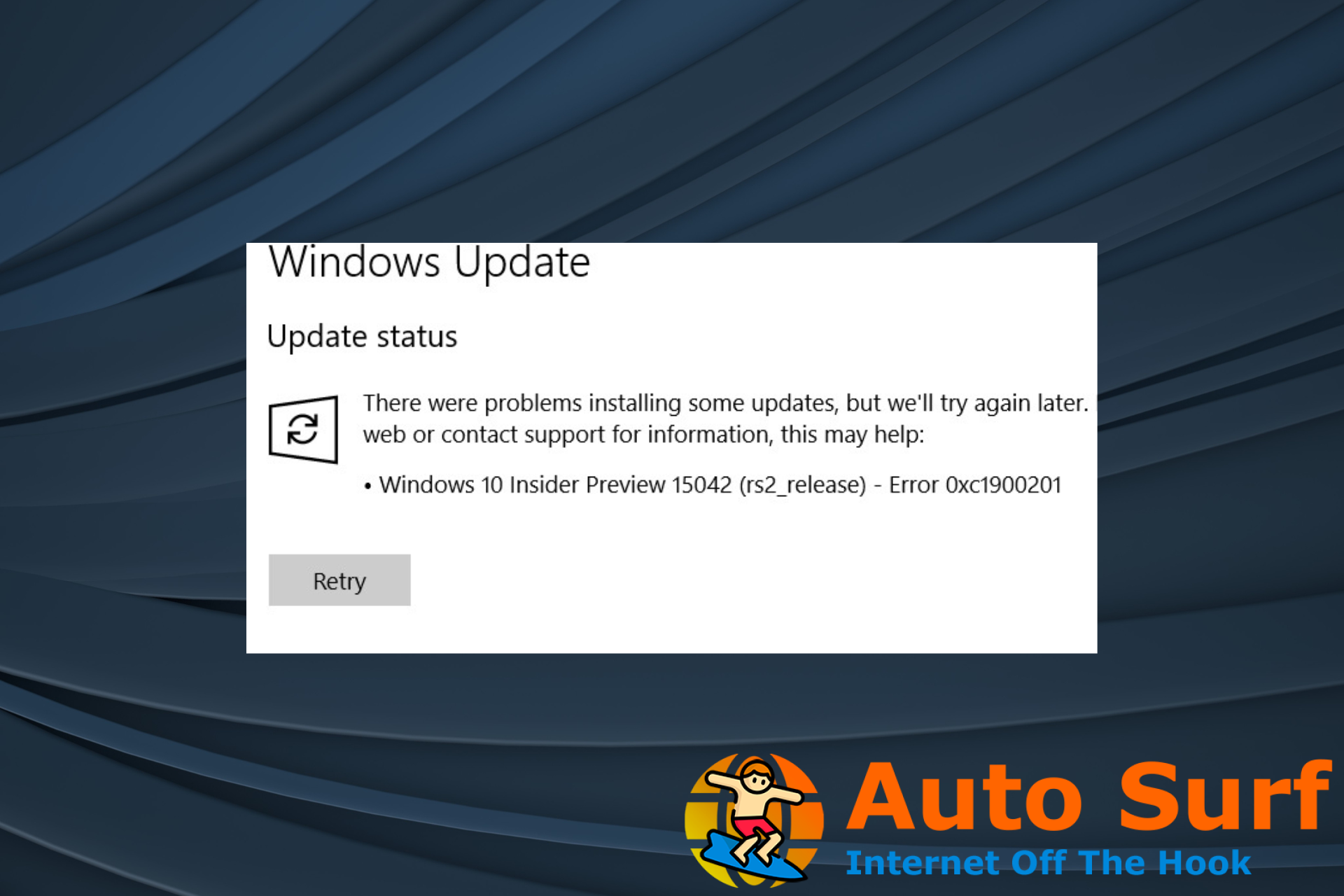 Solucione el error de actualización de Windows 0xc1900201 [SOLVED]