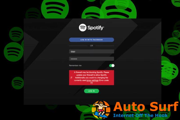 Un cortafuegos puede estar bloqueando Spotify: solucione este error en 7 pasos