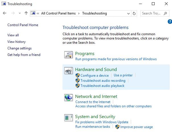 Problemas con la estación de acoplamiento de Windows 10 