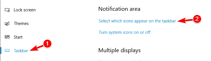 El icono Quitar hardware de forma segura siempre presente en la barra de tareas Seleccione qué iconos aparecen en la barra de tareas