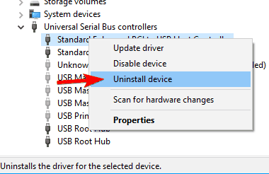 El icono de Quitar hardware de forma segura no muestra los dispositivos para desinstalar el almacenamiento masivo USB oculto