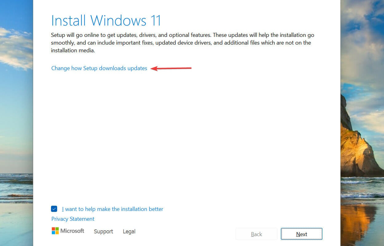 Cambie la forma en que la configuración descarga las actualizaciones para corregir el error de instalación de Windows 11: 0x800f0831