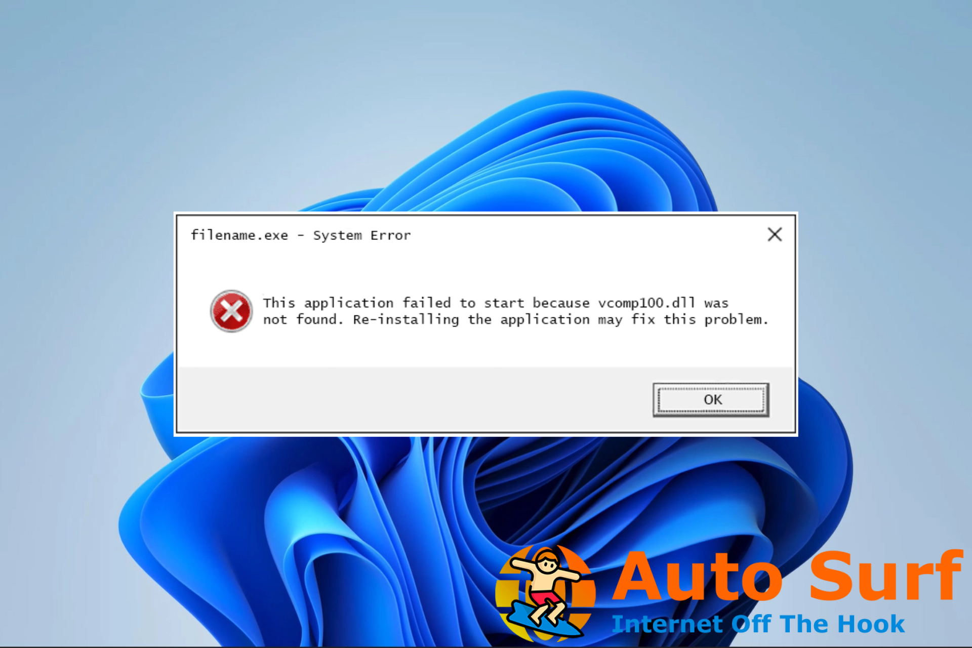 No se encontró VCOMP100.Dll: cómo solucionar este error de Windows 11