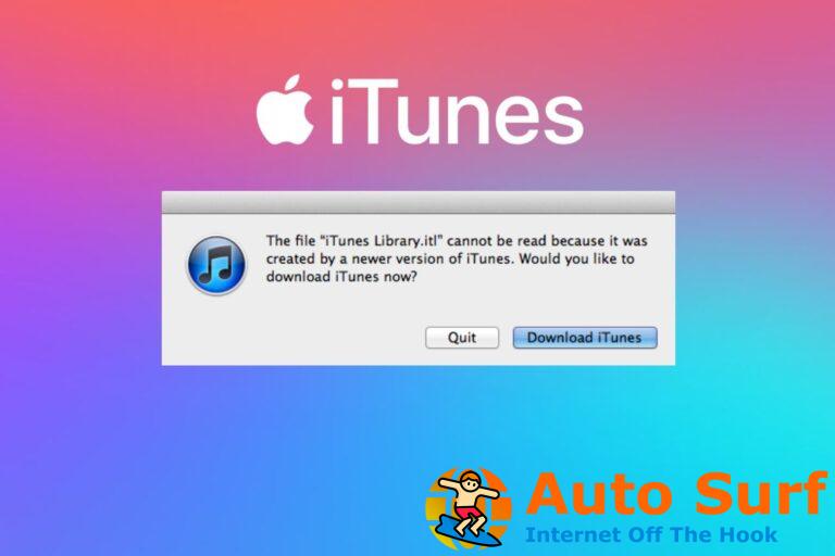 iTunes Library.itl no se puede leer: cómo solucionarlo