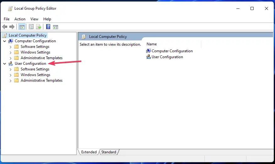 Los iconos de escritorio de Windows 11 de la categoría Configuración de usuario no se muestran
