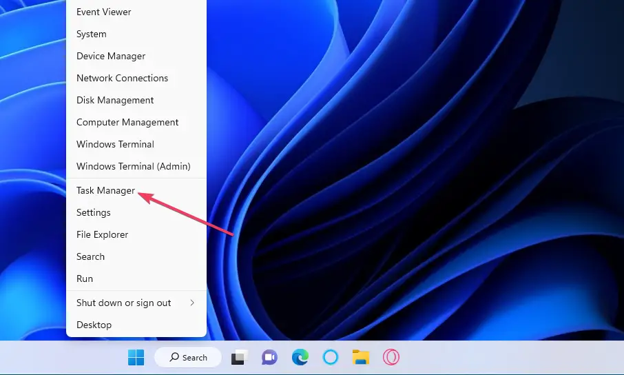 Los iconos del escritorio de Windows 11 del Administrador de tareas no se muestran