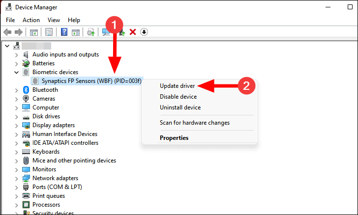 Escáner de huellas dactilares no compatible: soluciones rápidas de Windows 11