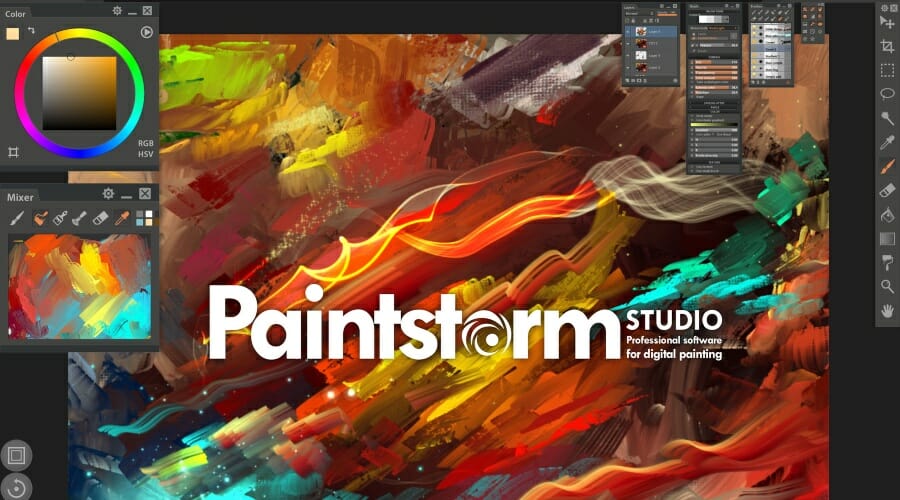 Aplicación de dibujo Paintstorm Studio