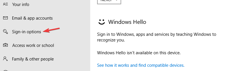 Windows hola Las credenciales de Windows no se pudieron verificar