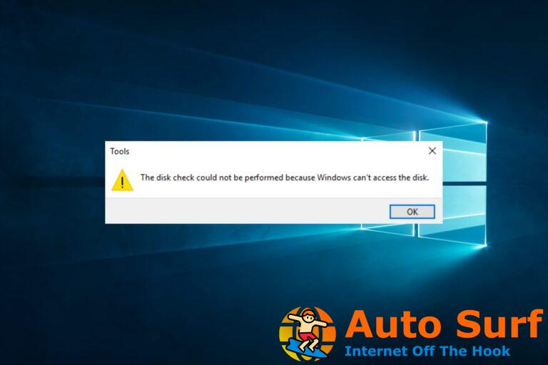 Windows no puede acceder al disco: 4 formas de permitirle el acceso
