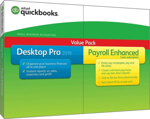 QuickBooks Desktop Pro con nómina mejorada 2019
