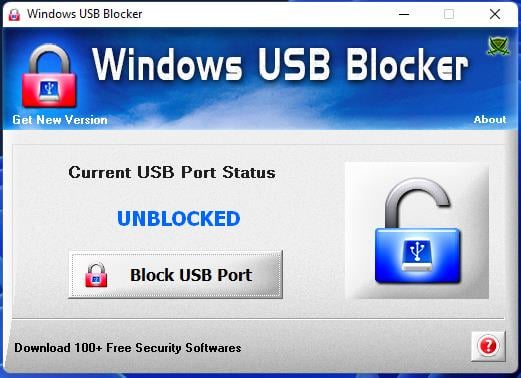 Windows USB Blocker cómo habilitar el puerto usb bloqueado por el administrador