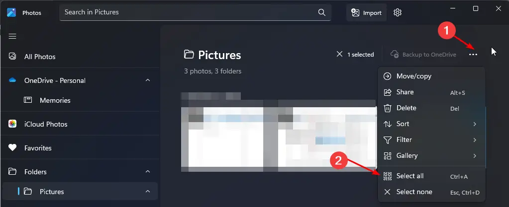 Cómo ordenar fotos por favoritos en Windows 10 y 11