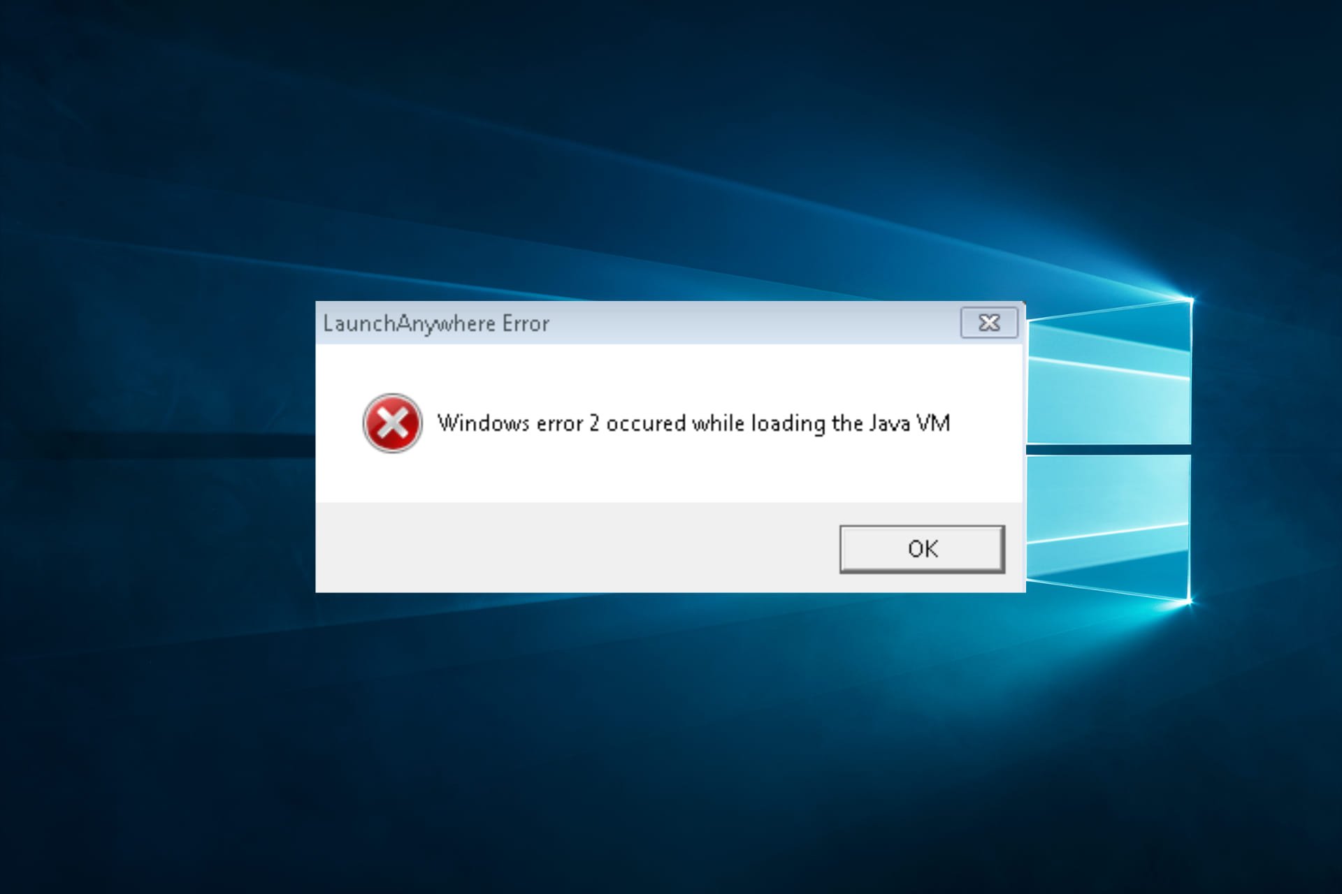 Solución: se produjo el error 2 de Windows al cargar la máquina virtual de Java