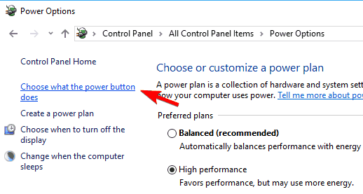 USB no aparece elige lo que hace el botón de encendido