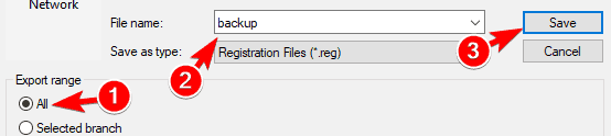 El mouse USB, el teclado no funcionan en el registro de copia de seguridad de Windows 10