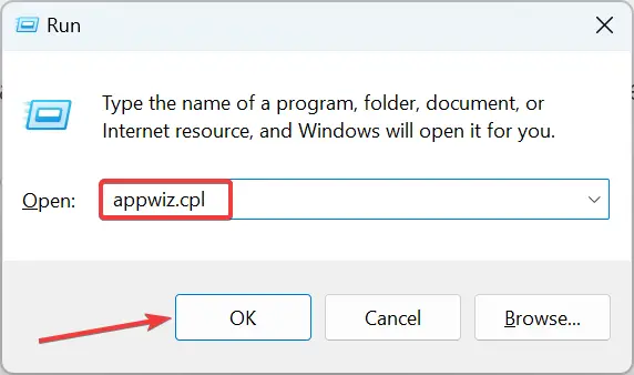 appwiz.cpl para reparar el archivo dañado bdo detectado