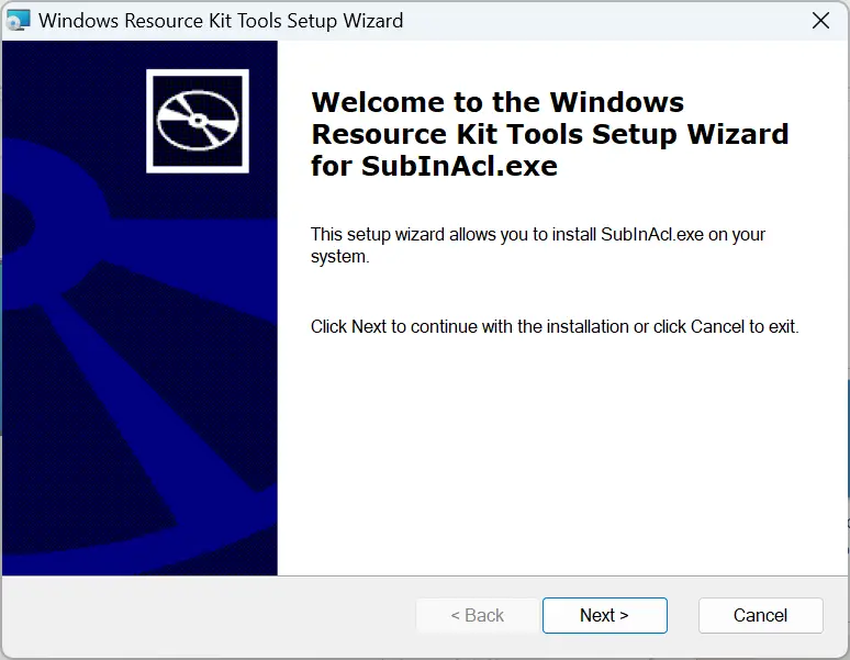 SubInAcl para restablecer los permisos de registro de Windows 10