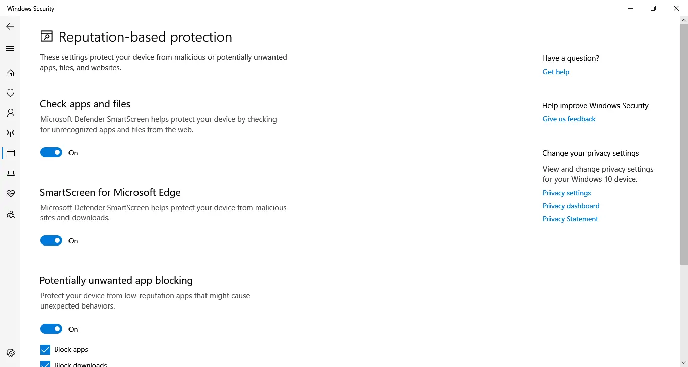 habilite todo para arreglar las acciones de seguridad de Windows recomendadas